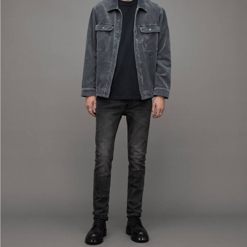 Allsaints Cigarette Skinny Fit Stretch Denim Cotton Jeans